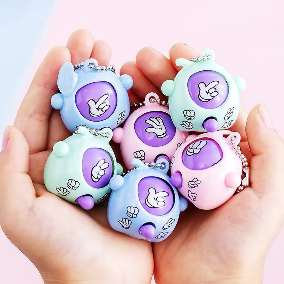 Baby Products You Need - 1/5/10Pcs Mini Pop Rock-paper-scissors Keychain Pendant