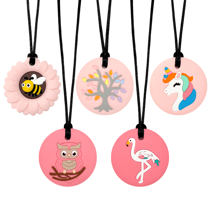 Baby Products You Need - 1/6Pcs Silicone Goldfish Chew Necklace Baby