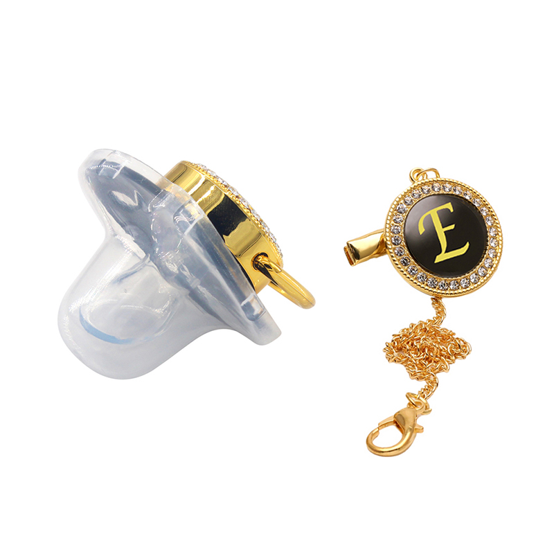 Black Gold Luxury Pacifier for - Baby Products Newborn 评论和价格