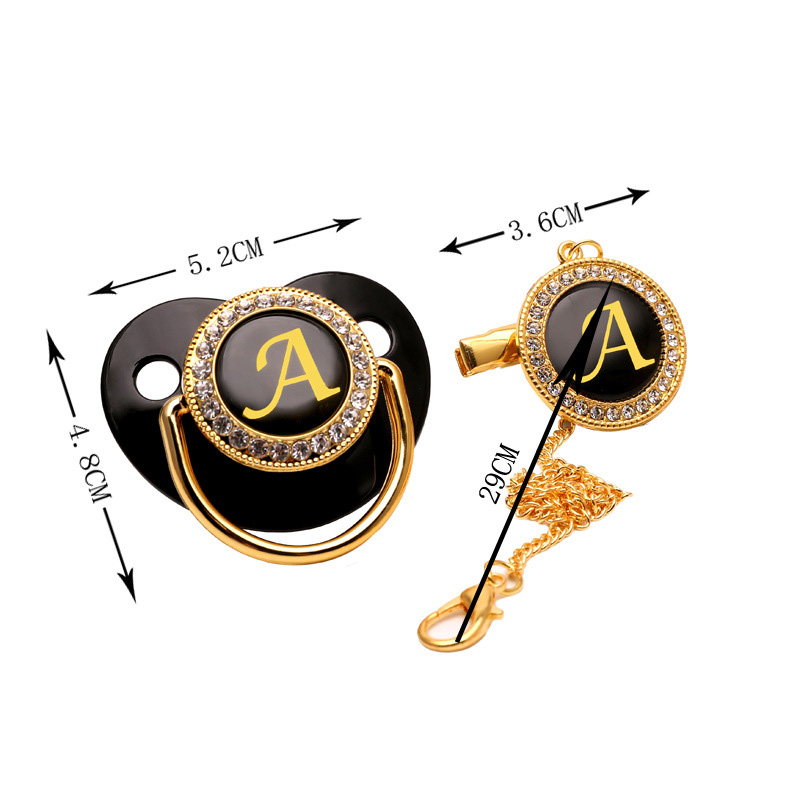 Black Gold Luxury Pacifier for - Baby Products Newborn 评论和价格