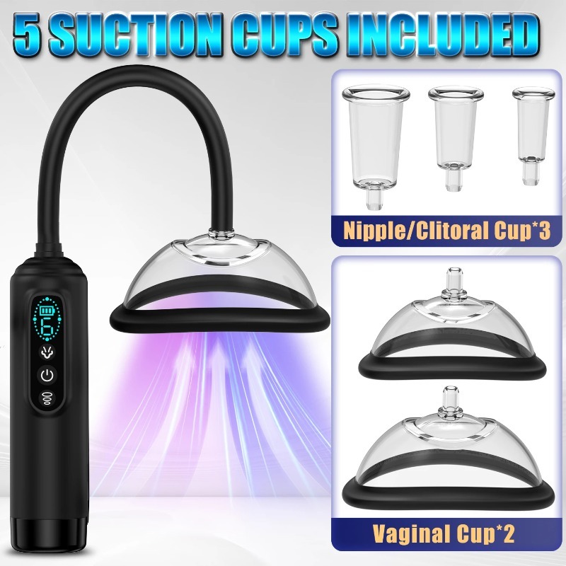 LCD Pussy Pump Nipple Sucker V - Breast Pump 评论和价格