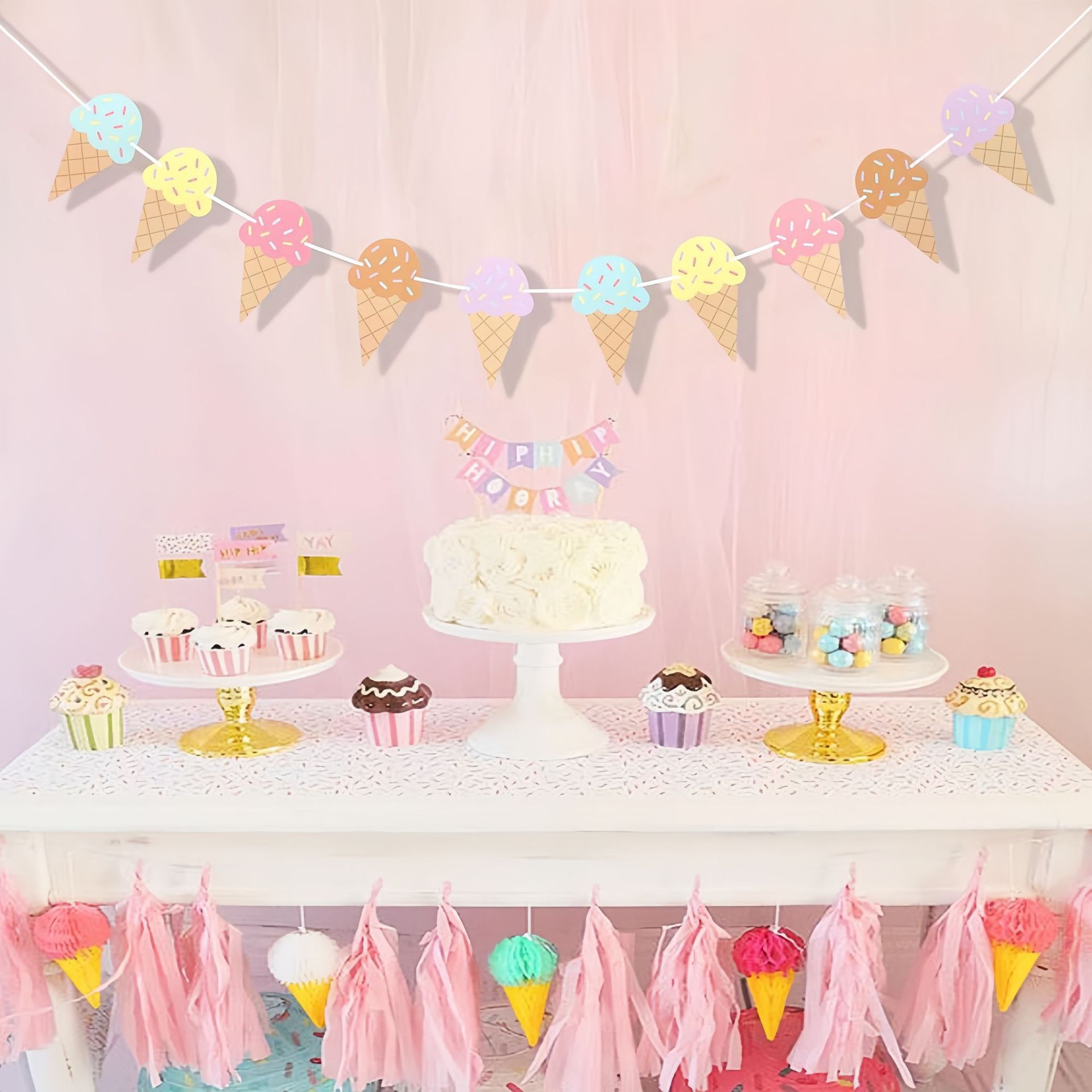 Sweet Ice Cream Theme Paper Ba - Baby Products Moisturizer 评论和价格